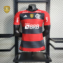 Camisa Flamengo Home (1) 2023/24 Adidas Jogador Masculina Com Patrocínios + Pach Libertadores